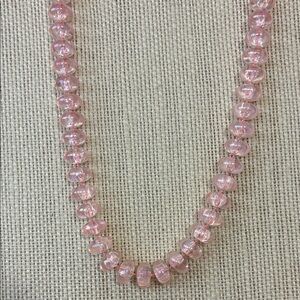 Vintage Pink Beaded Necklace